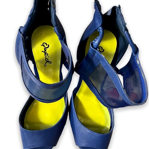 Blue high heel shoes, excellent condition - Picture 5 of 6